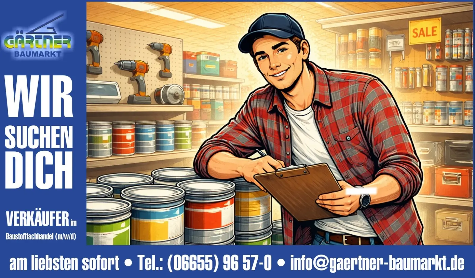 Stellengesuch Verkäufer Baustoffhandel